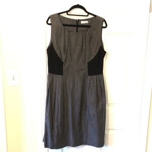 CALVIN KLEIN Side-Panel Understated Chic Dress